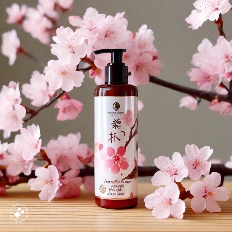 China Maker Custom Logo Japanese Cherry Blossom Petal Fragrance Perfume Milk Mist Hand And Body Lotion In 1 Body Wash Shower Gel