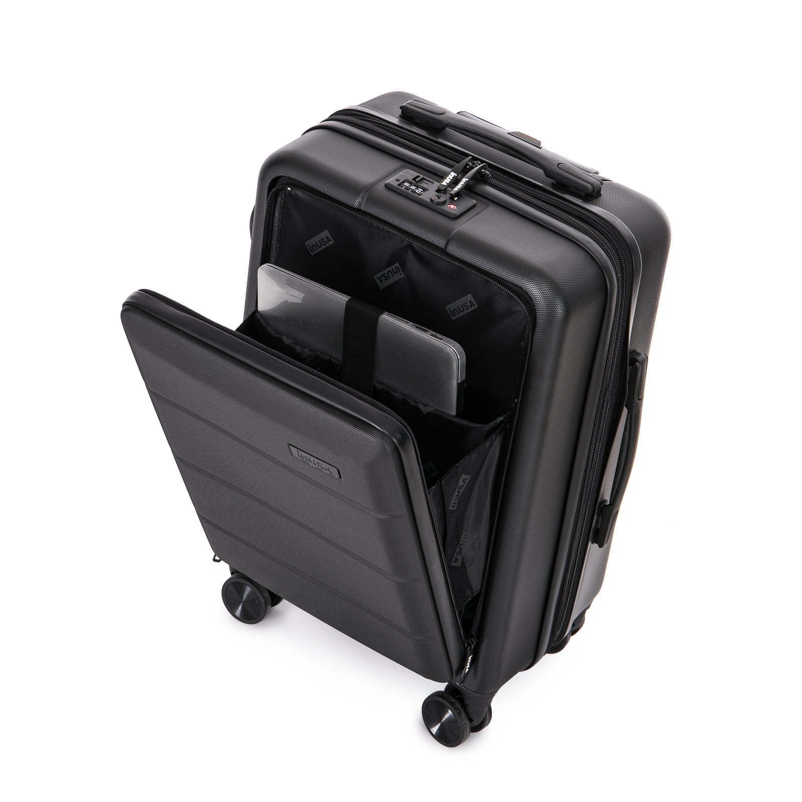 Innovative Zipper Technology Hard Shell Suitcase Mini Trolley Luggage Leaves King Luggage Quality-Tested Zipper Gear