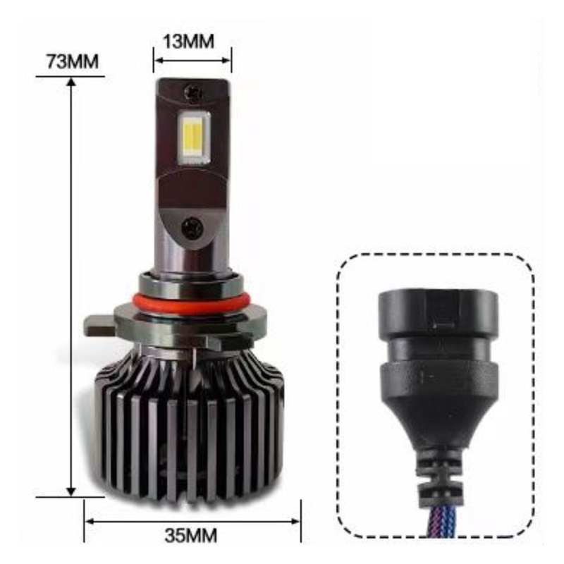 High Power Car LED Headlight Car Light Bulb K9 Canbus White Tricolor H4 H7 H11 HB3 HB4 9004 9007