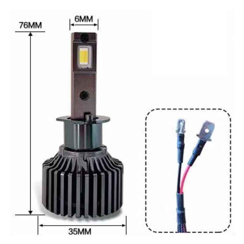 High Power Car LED Headlight Car Light Bulb K9 Canbus White Tricolor H4 H7 H11 HB3 HB4 9004 9007