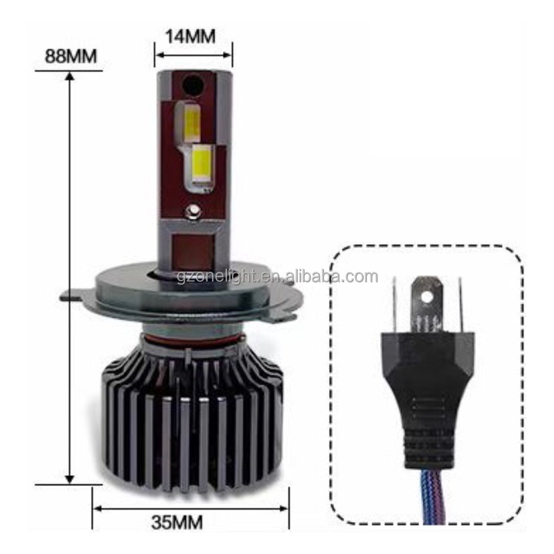 Super Bright  LED Lamp H11 h4 9005 9006 7200lm 48w Car LED Headlights Auto Front Bulb 9005 headlight