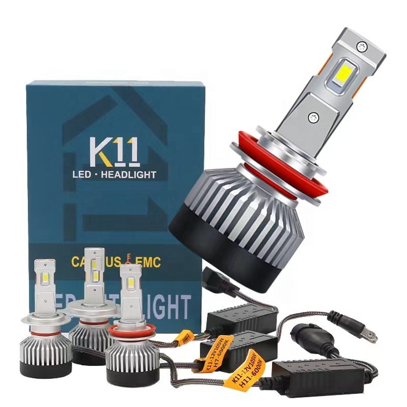 K11 60W 15000 Lumenes Car Head Lights Bulb Super Bright 6500k 6000k  Led Car Headlight Bulb H11 H4 H7