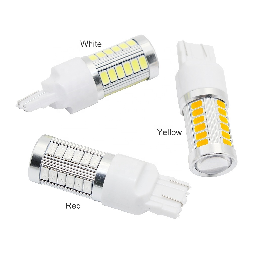 Strobe Flash T20 LED P21/5W BAY15D 1157 1156 ba15s 7443 5630 33SMD Car brake Bulb red blink led Tail Stop Light 12v