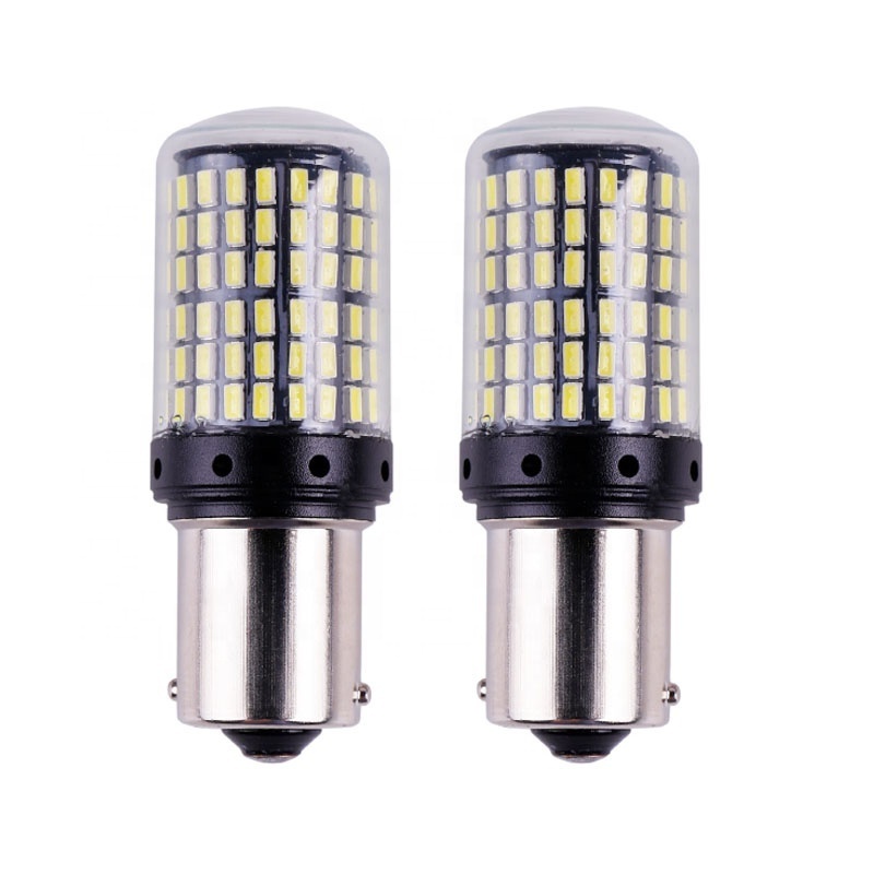 1156  P21/5W BAY15D Super Bright 144 SMD 3014 LED brake lights fog lamp 21/5w car daytime running light stop bulbs 12V