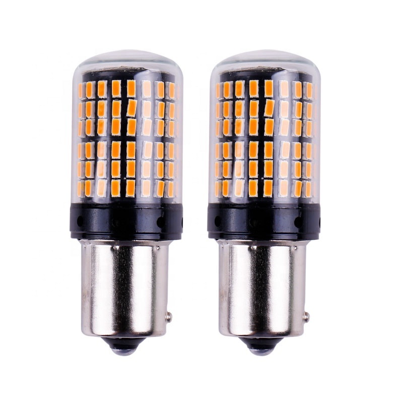 1156  P21/5W BAY15D Super Bright 144 SMD 3014 LED brake lights fog lamp 21/5w car daytime running light stop bulbs 12V