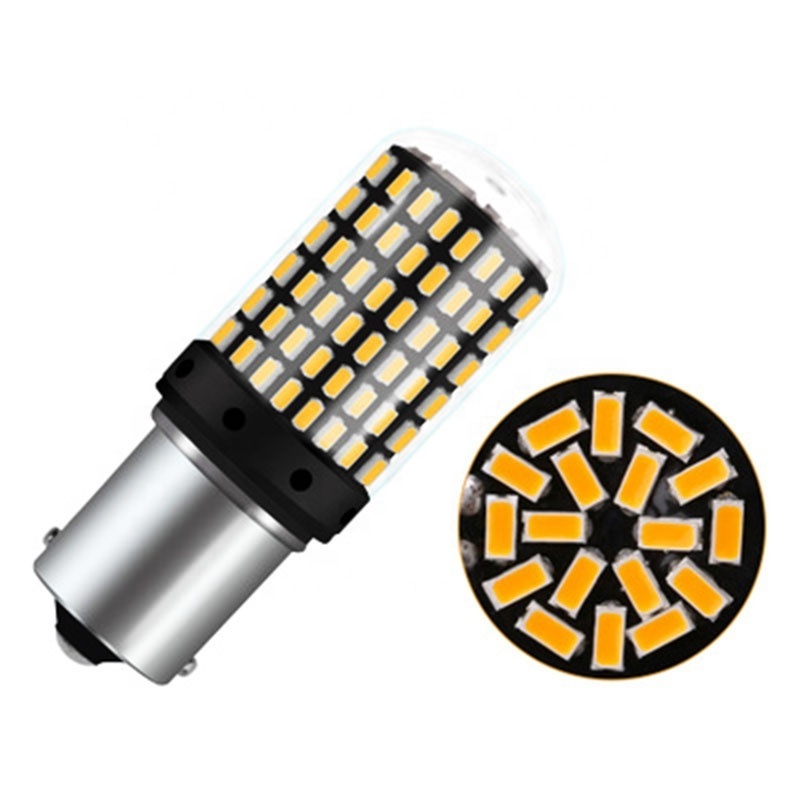 1156  P21/5W BAY15D Super Bright 144 SMD 3014 LED brake lights fog lamp 21/5w car daytime running light stop bulbs 12V