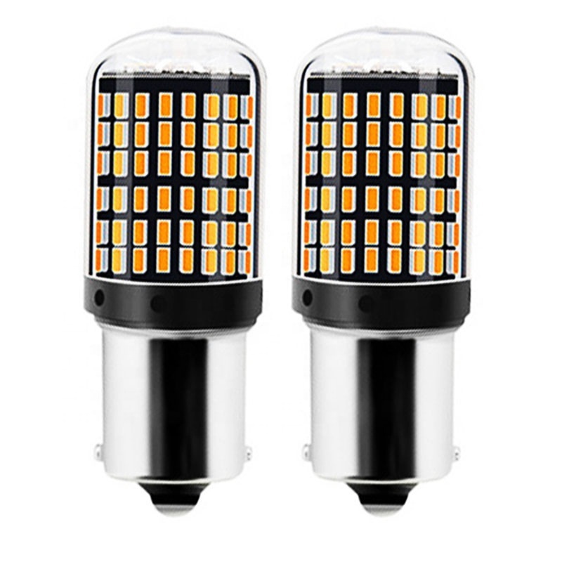 1156  P21/5W BAY15D Super Bright 144 SMD 3014 LED brake lights fog lamp 21/5w car daytime running light stop bulbs 12V