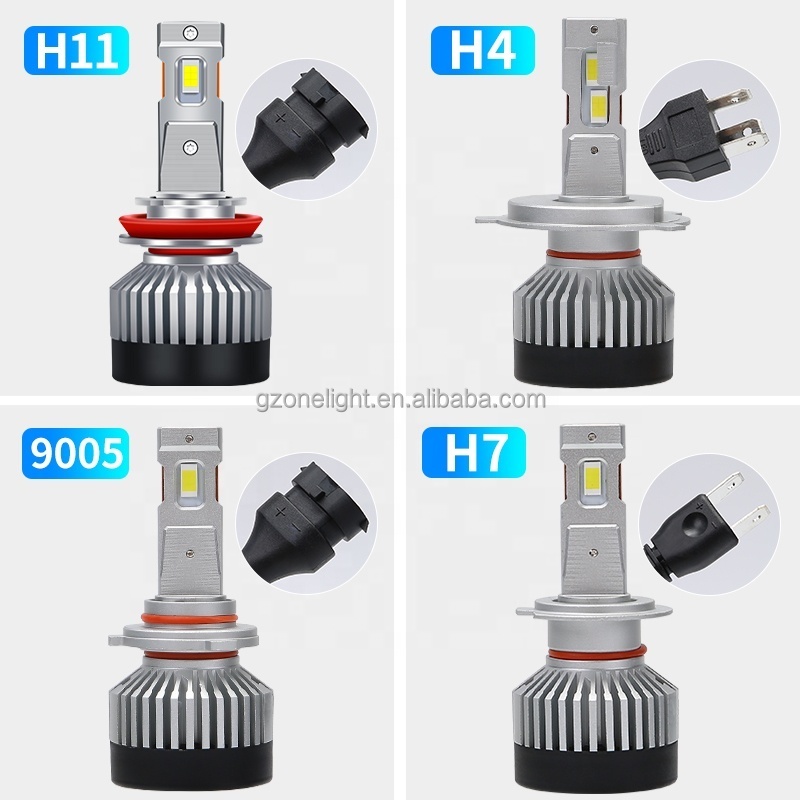 60w 15000lm brightest auto h7 led headlight bulbs 6000k car headlights led h4 h1 h11 9005 9006 9007