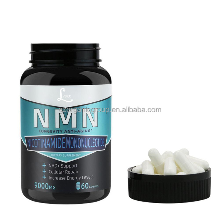 OEM Health Supplements Resveratrol NMN Beta Nicotinamide Mononucleotide 99% NMN Powder 300MG NMN Anti-Aging Capsule