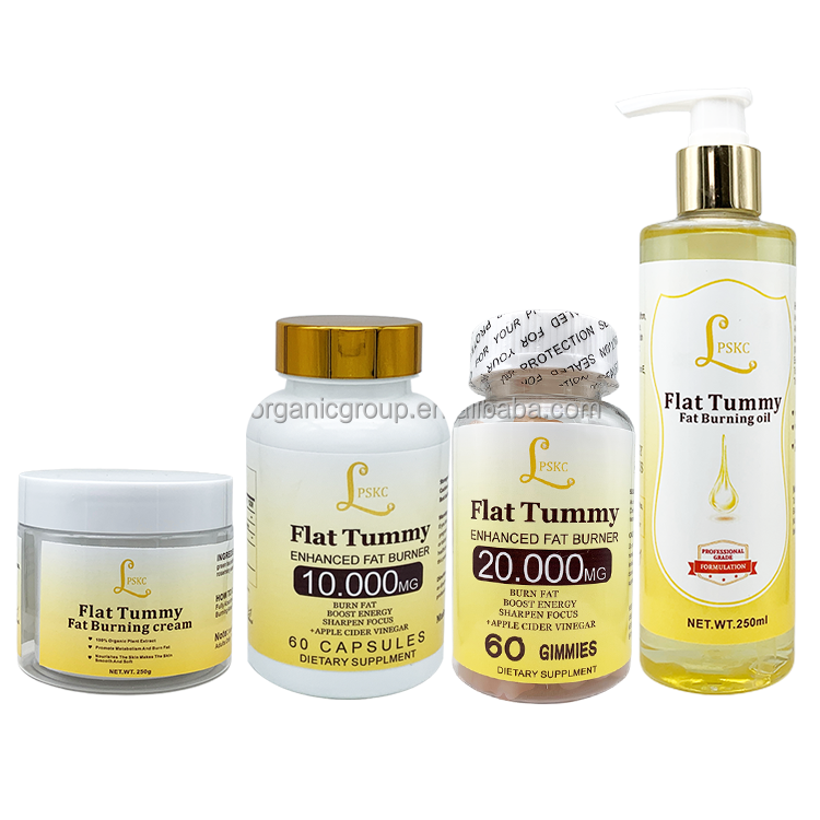 Oem Fat Burner Products Slimming Sets For Flat Tummy Weight Loss Capsule Gummies Oil Cream