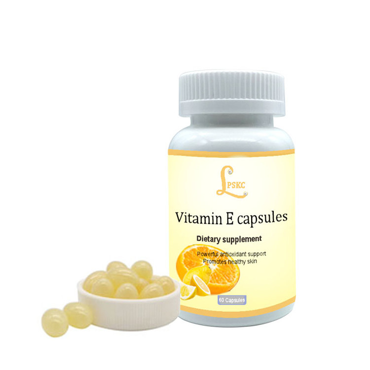 Hot Sale Private Label Antioxidant Supplements Organic Health Care Skin Whitening  Vitamin E Capsule For Anti Aging