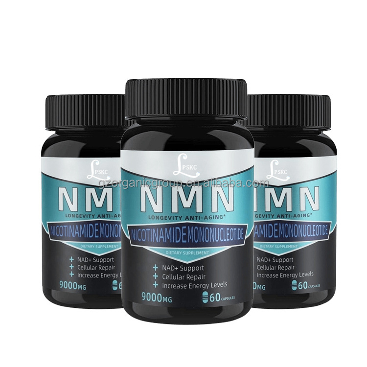 OEM Health Supplements Resveratrol NMN Beta Nicotinamide Mononucleotide 99% NMN Powder 300MG NMN Anti-Aging Capsule