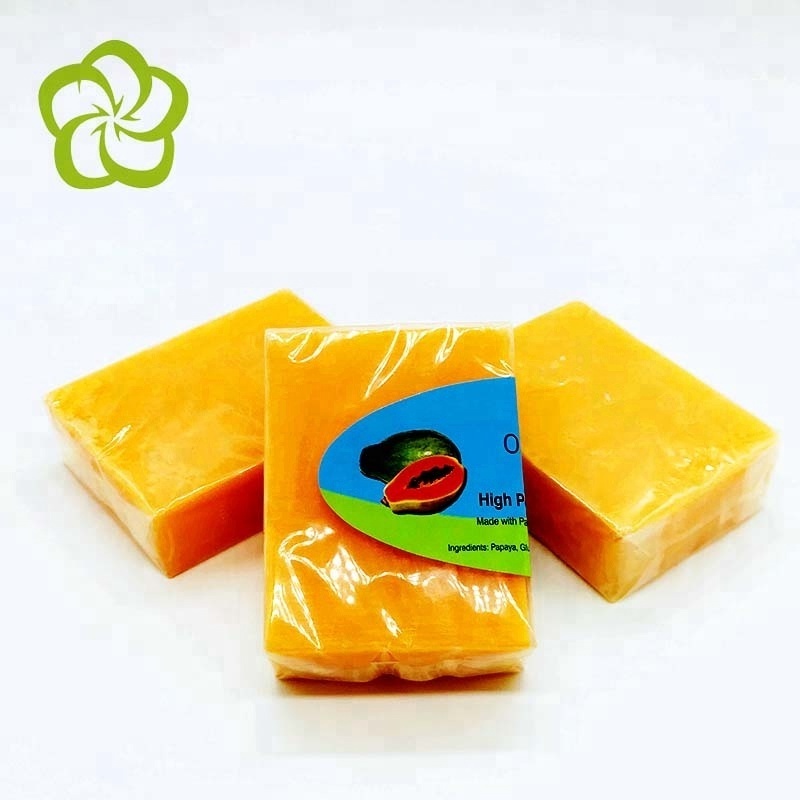 OEM Best Glutathinoe Papaya Kojic acid Skin whitening hand made soap