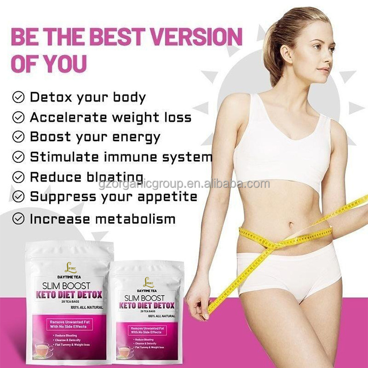 OEM Fat Burner Products  Slimming  Keto Tea Bag For Flat Tummy Weight Loss Keto Burn Daytime Tea