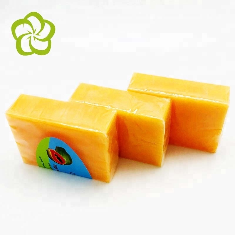 OEM Best Glutathinoe Papaya Kojic acid Skin whitening hand made soap