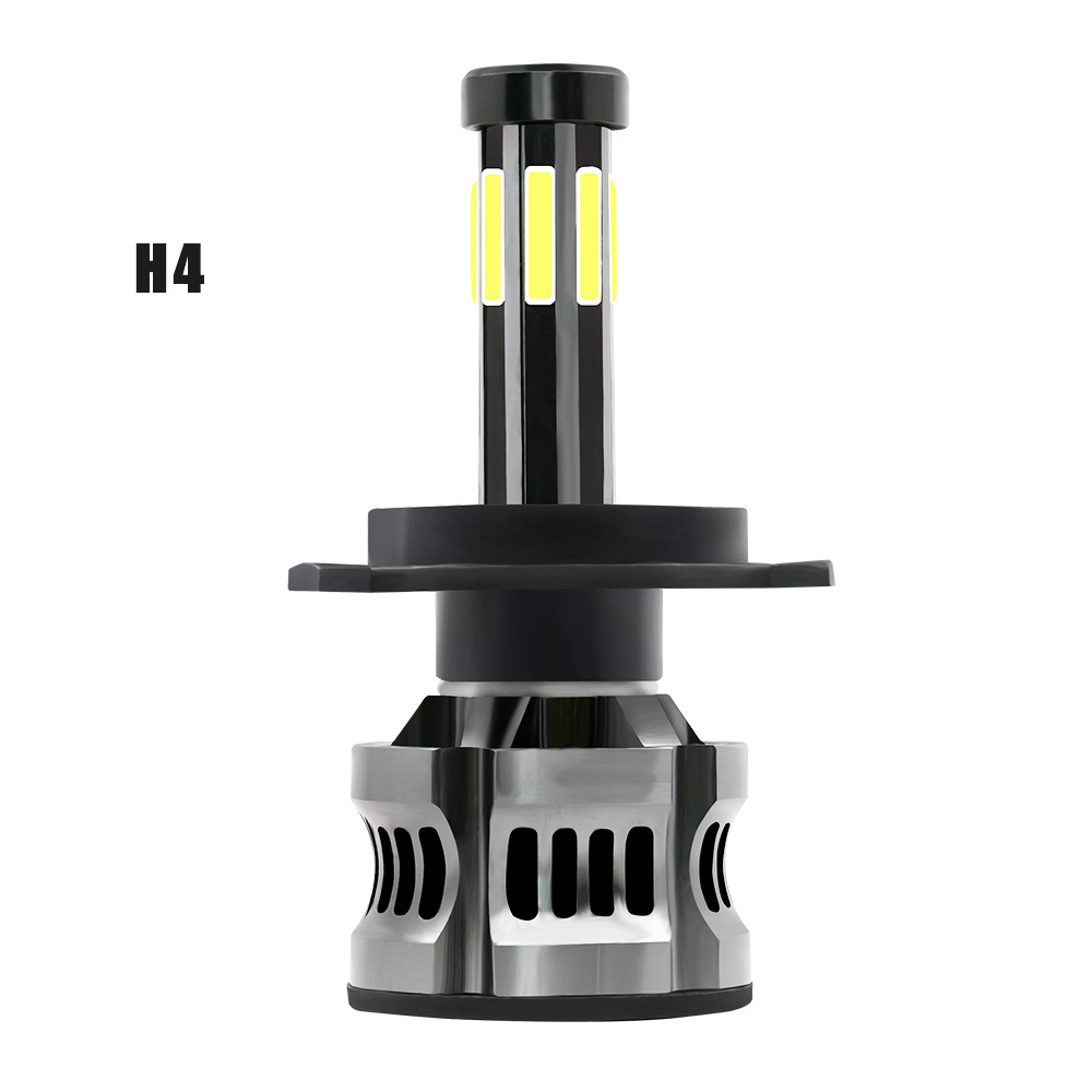 AKE High Power Hi-low Beam COB LED H4 led headlights bulb 30W 8 sides H7 led headlight 6000K luces led H11 car led headlight