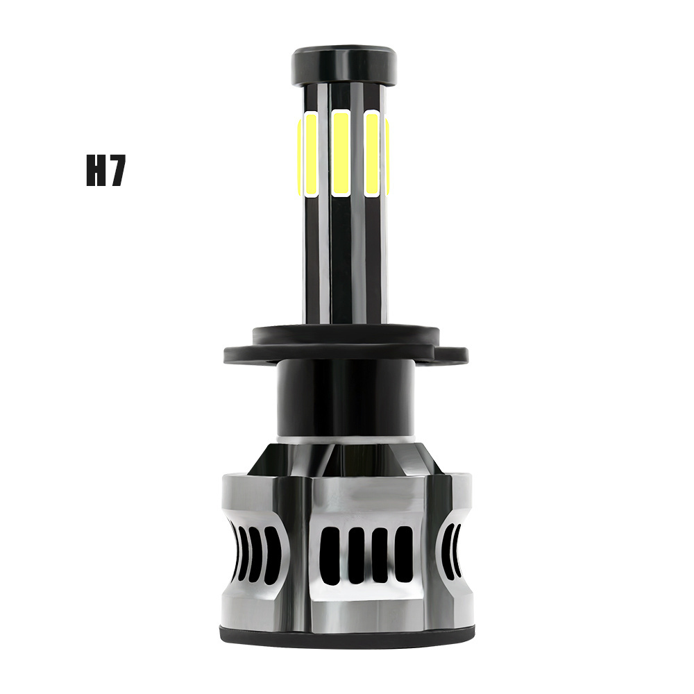 AKE High Power Hi-low Beam COB LED H4 led headlights bulb 30W 8 sides H7 led headlight 6000K luces led H11 car led headlight