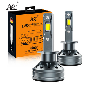 AKE F9A led h1 headlights high quality 50 watts 5000 lumen aviation aluminum h1 led bulb 9-16V 6000K led h1 30000hours lifespan