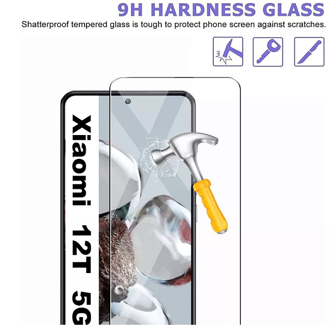 Factory Price Full glue 9H 2.5D Screen Protector Mobile Phone Tempered Protective Glass for redmi note 12 12 pro+ A1 12T M5s 11R