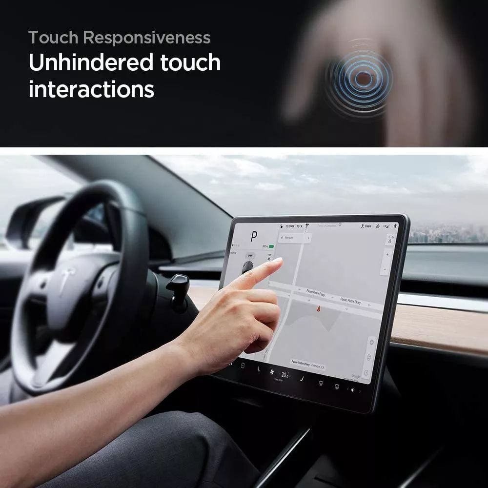 Center Control Touchscreen Car Navigation GPS Touch HD Clear Tempered Glass Screen Protector for Tesla Model 3 / Y 15