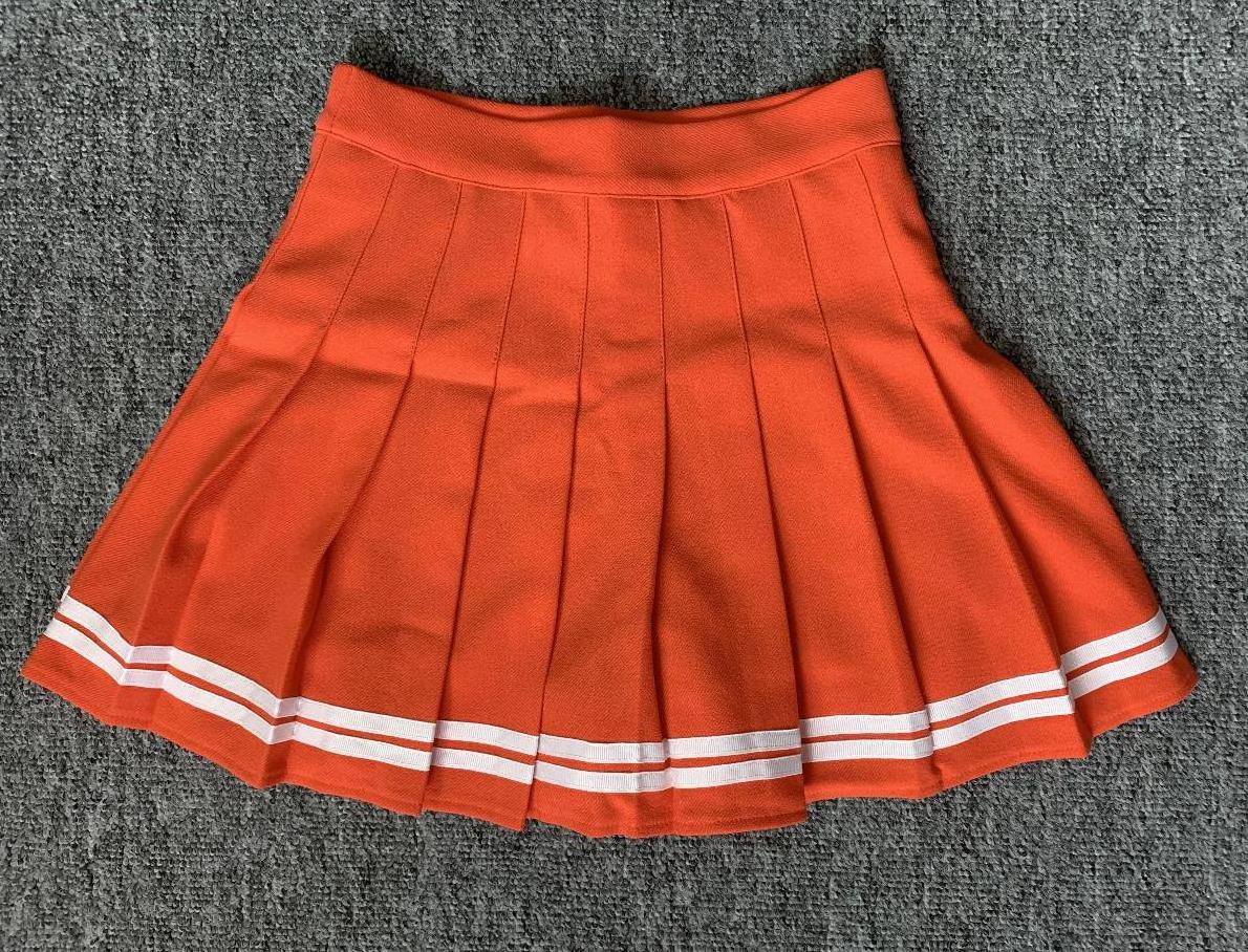 Women Pleated Skirt Zipper Preppy Style Stretch Striped Skirts High Waist A-line School Uniforms Ladies Cute Casual Short Skirt