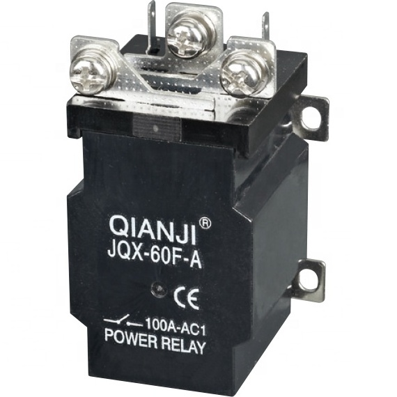 JQX 60F 1Z 90A High power relay electromagnetic relay DC12V DC24V AC220V, QIANJI  power relay