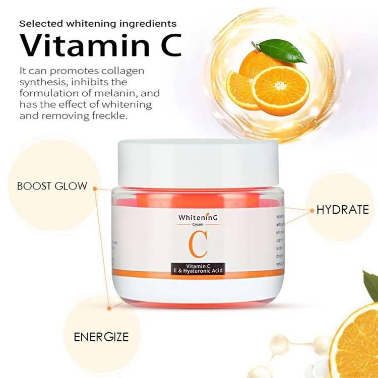 Factory Hot Sales Private Label Organic Beauty Face Skin Care Product Slimming Cream Whitening Anti Aging Vitamin C Facial Cream