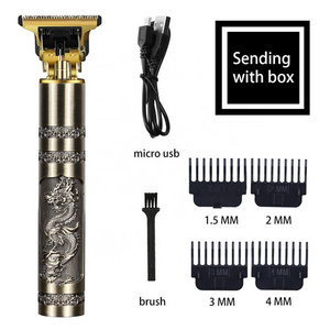 Metal carving desgin professional electric beard and hair trimmer barber hair clipper for men