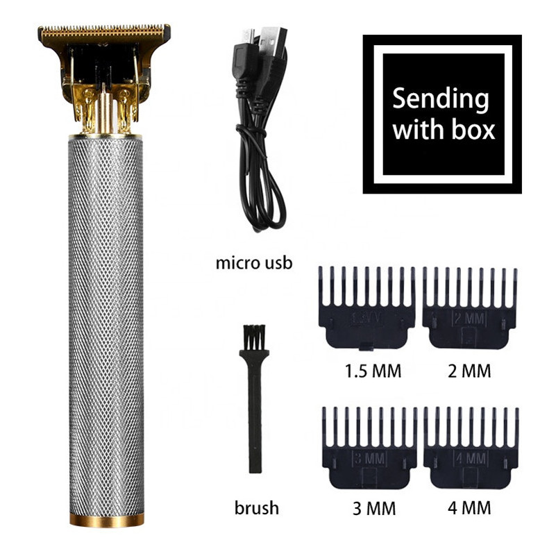 Metal carving desgin professional electric beard and hair trimmer barber hair clipper for men