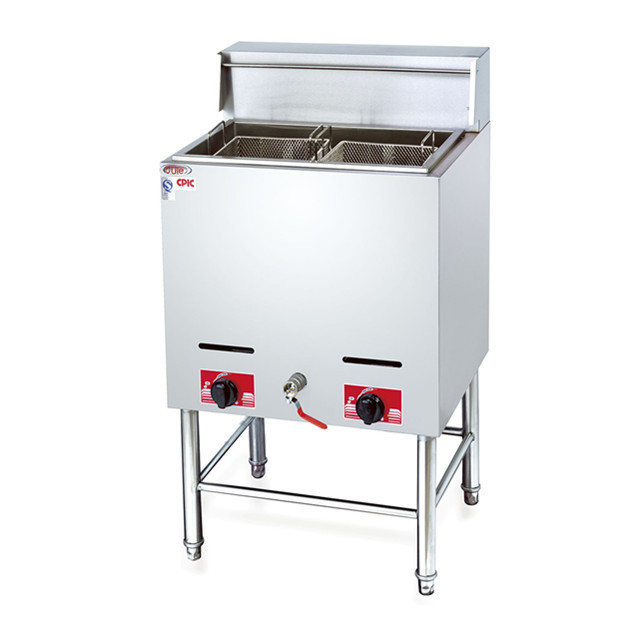 Restaurant Kitchen Equipment Gas Tornado Potato Chips And Chicken Deep Fryer Machine(OT-75)