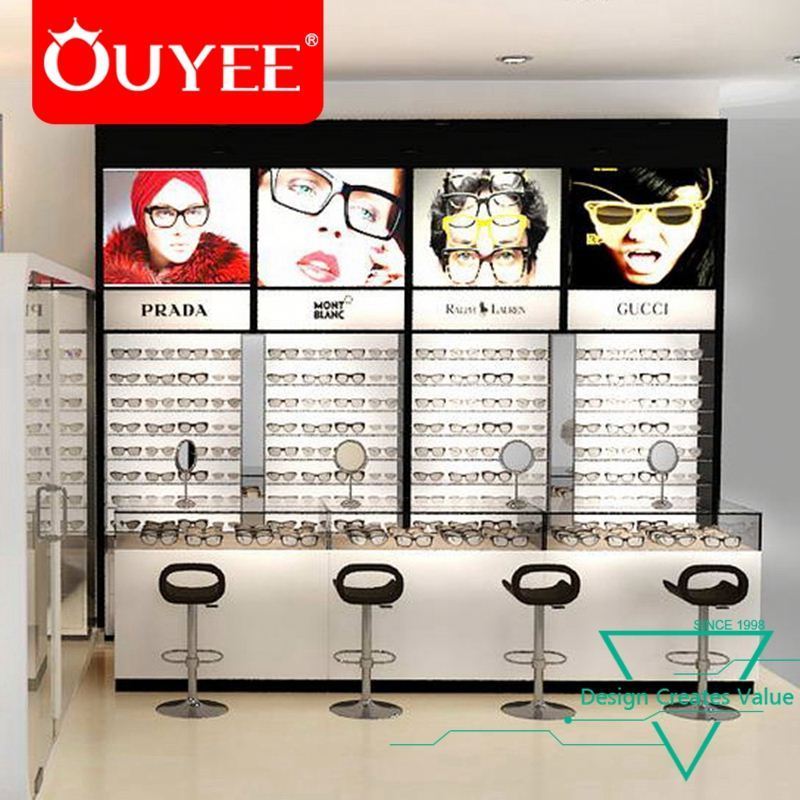 French Style Sunglasses Showcase Optical Shop Names Display Cabinet Mall Kiosk Ideas