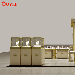 Luxurious Jewelry Display Showcase Jewelry Kiosk Furniture For Sale