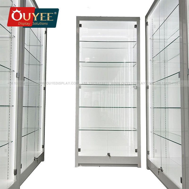 Manufacturer Showcase Tobacco Display Case Wood Glass Cabinets Display Case Glass Door Cabinet For Smoke Shop