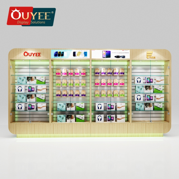 Electronic Shop Mobile Showroom Furniture Mobile Phone Display Counter for Cellphone Store Decoration