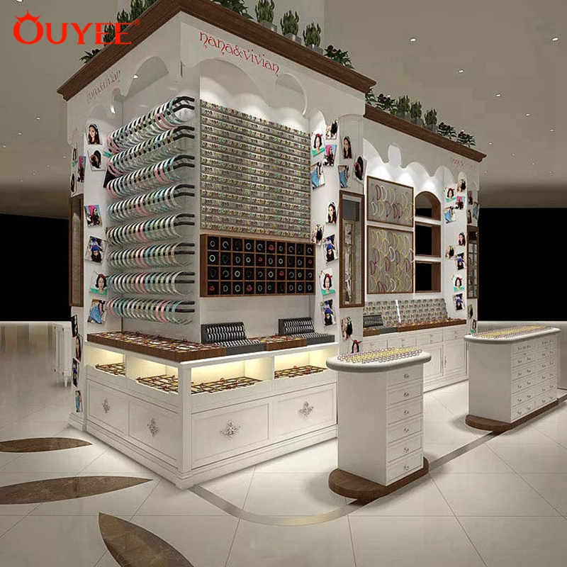 Luxurious Jewelry Display Showcase Jewelry Kiosk Furniture For Sale