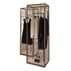 Boutique Showroom Men's Clothing Shop Interior Design Garment Store Retail Clothing Display Racks