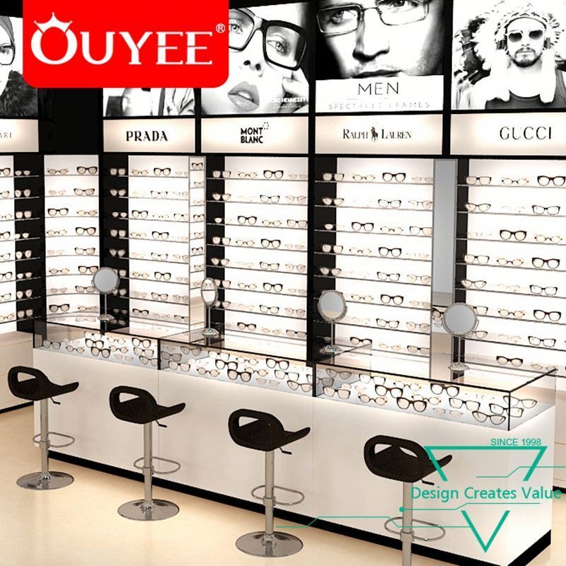 French Style Sunglasses Showcase Optical Shop Names Display Cabinet Mall Kiosk Ideas