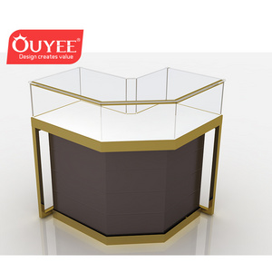 Modern Store Silver Jewellery Showcase Retail Jewelry Vitrine Display Used Jewelry Display Cases