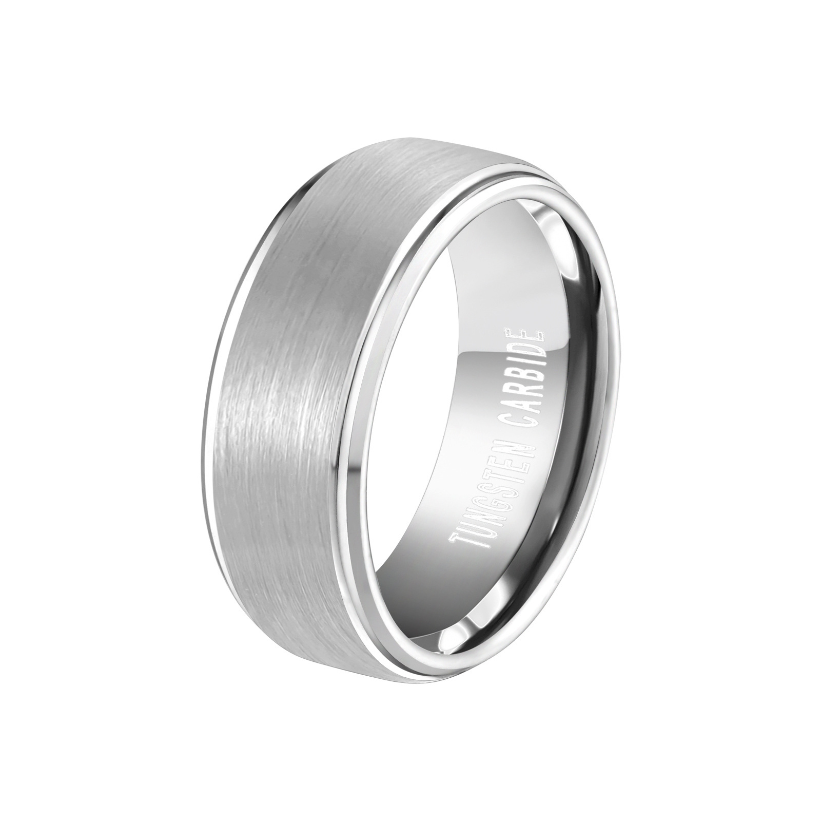 Factory High Quality Brushed Comfort Fit Tungsten Carbide Men Ring Wedding Finger Rings