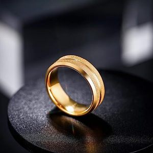 Gold ring jewelry gold ring for men 24k silver plated tungsten carbide rings for men