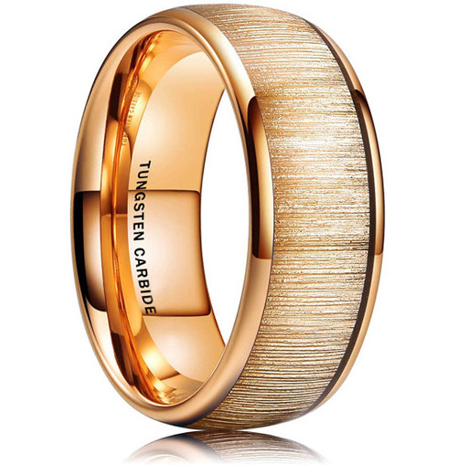 Custom inlay tungsten rings 18k gold men rings jewelry ring