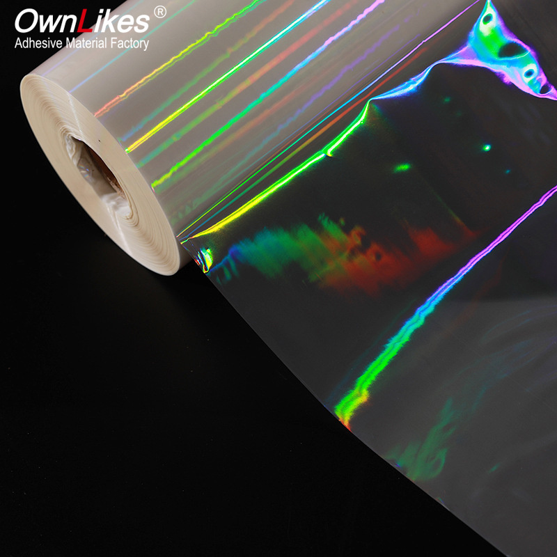 Flexography Bopp Laser Transparent Pillar Pet Holographic Thermal Film For Printing