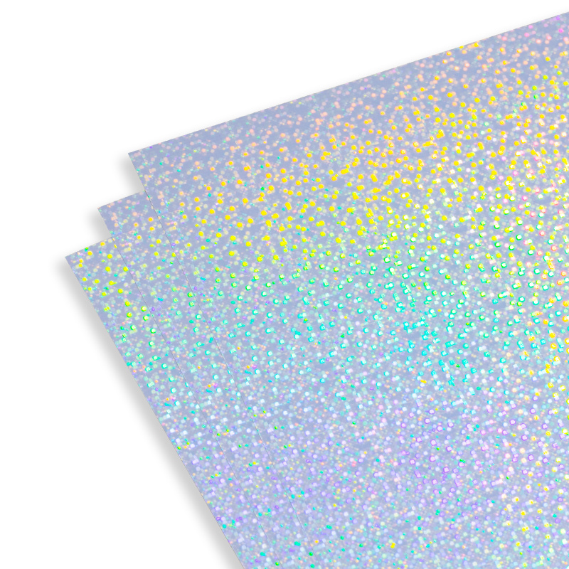 Air Bubble Pattern Holographic Sticker A4 Printable Laminate film Vinyl Paper Self Adhesive Waterproof for Ink Jet Laser Printer