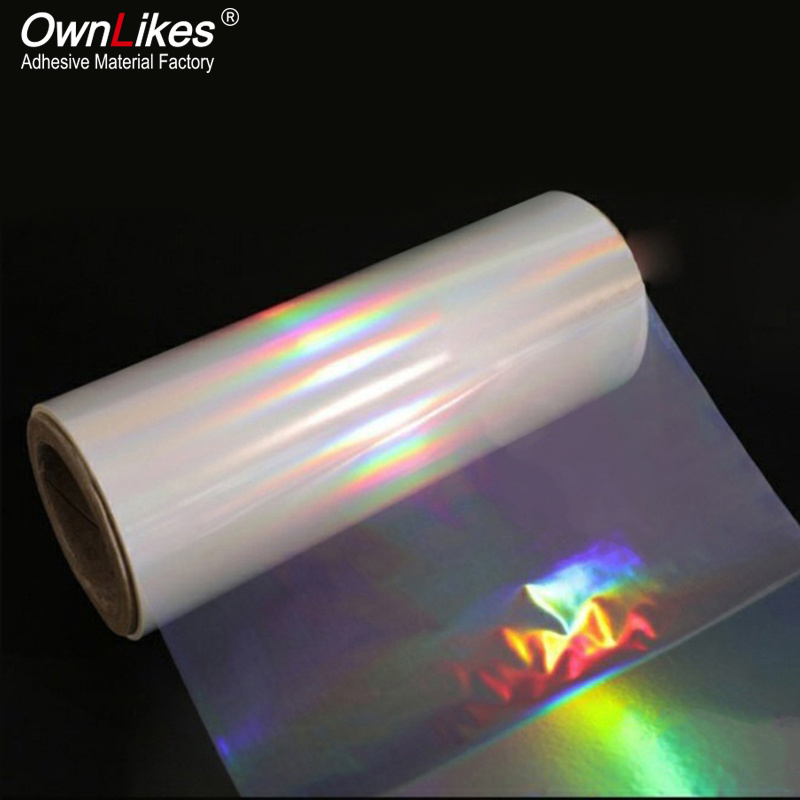 Flexography Bopp Laser Transparent Pillar Pet Holographic Thermal Film For Printing