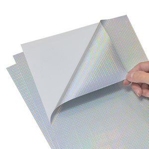 Holographic Snakeskin Pattern Sticker Paper Overlay Film PVC Cold lamination Film Clear Vinyl A4 Holographic Laminate Sheets