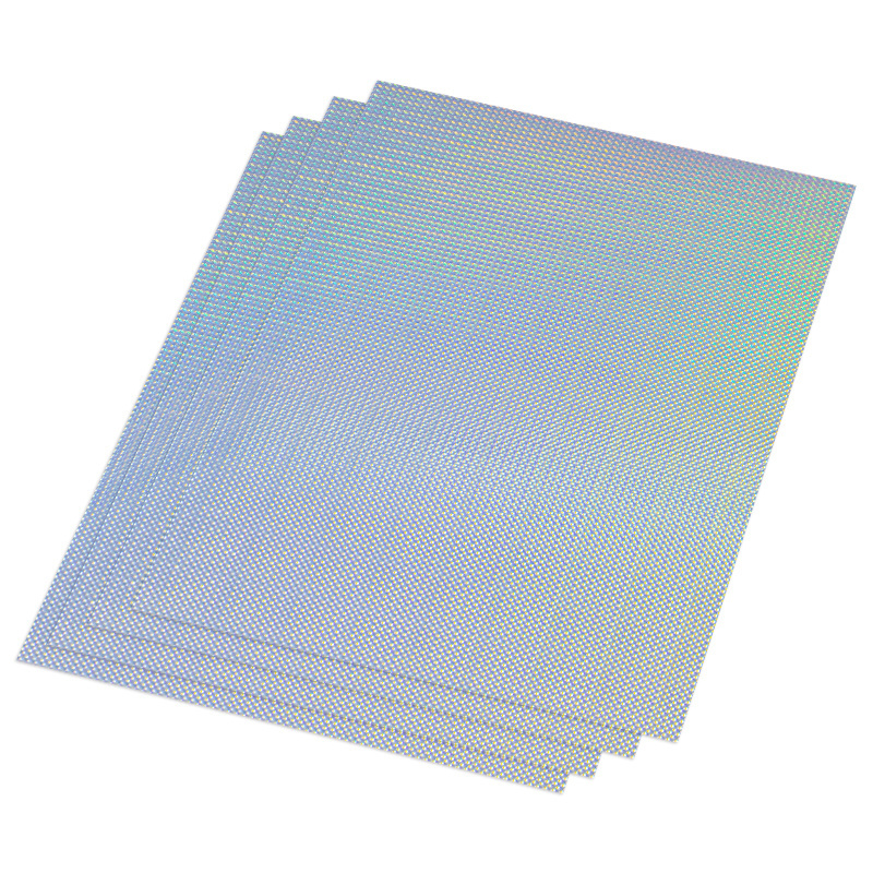 Holographic Snakeskin Pattern Sticker Paper Overlay Film PVC Cold lamination Film Clear Vinyl A4 Holographic Laminate Sheets