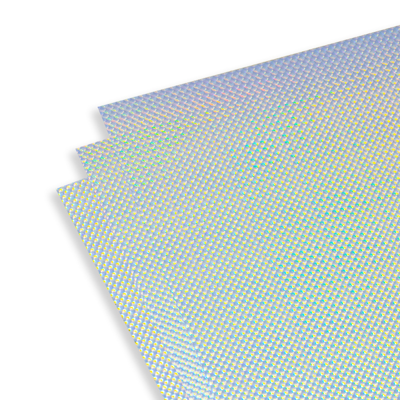 Holographic Snakeskin Pattern Sticker Paper Overlay Film PVC Cold lamination Film Clear Vinyl A4 Holographic Laminate Sheets