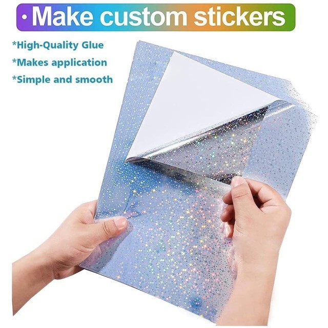 Printable Starry Pattern A4  Waterproof Self Adhesive Glossy / Matte / Clear Film Sheet flexography Vinyl Sticker Label Paper