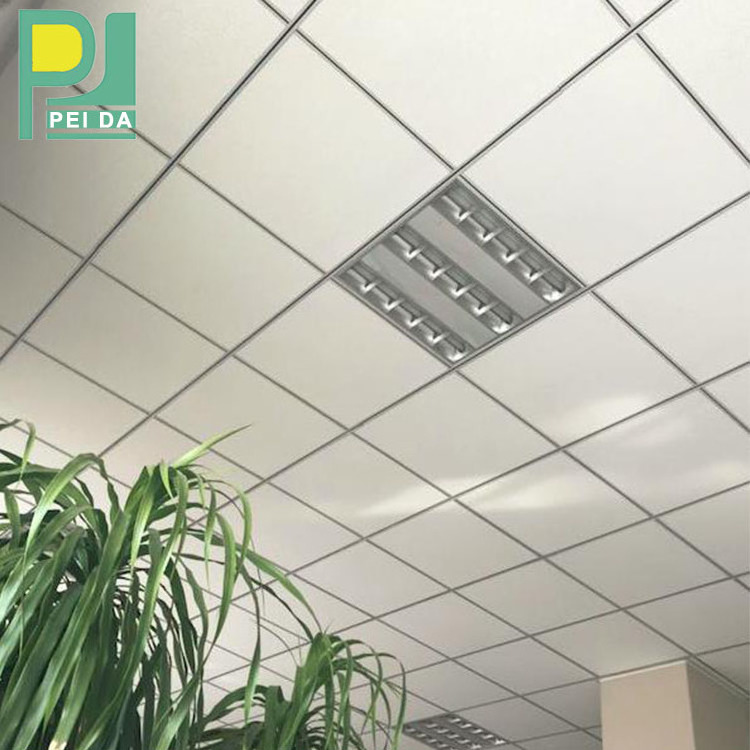 Square Ceiling Tile Shape And Fireproof,Soundproof,Waterproof Function Ceiling Tiles