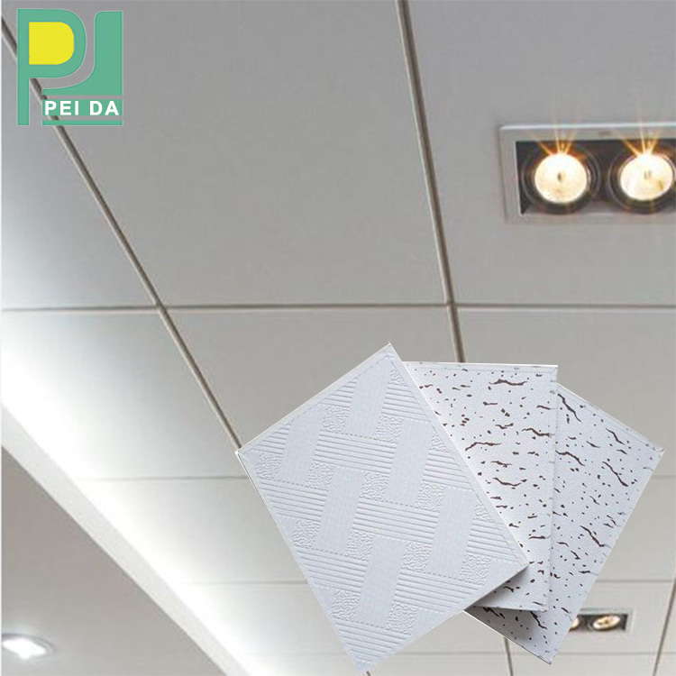 7.0 Pvc Gypsum Ceiling Tiles With Aluminium Foil Back